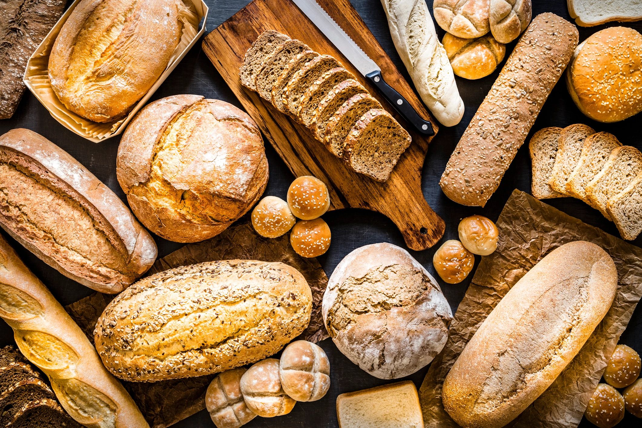 Bakery fresh bread display
