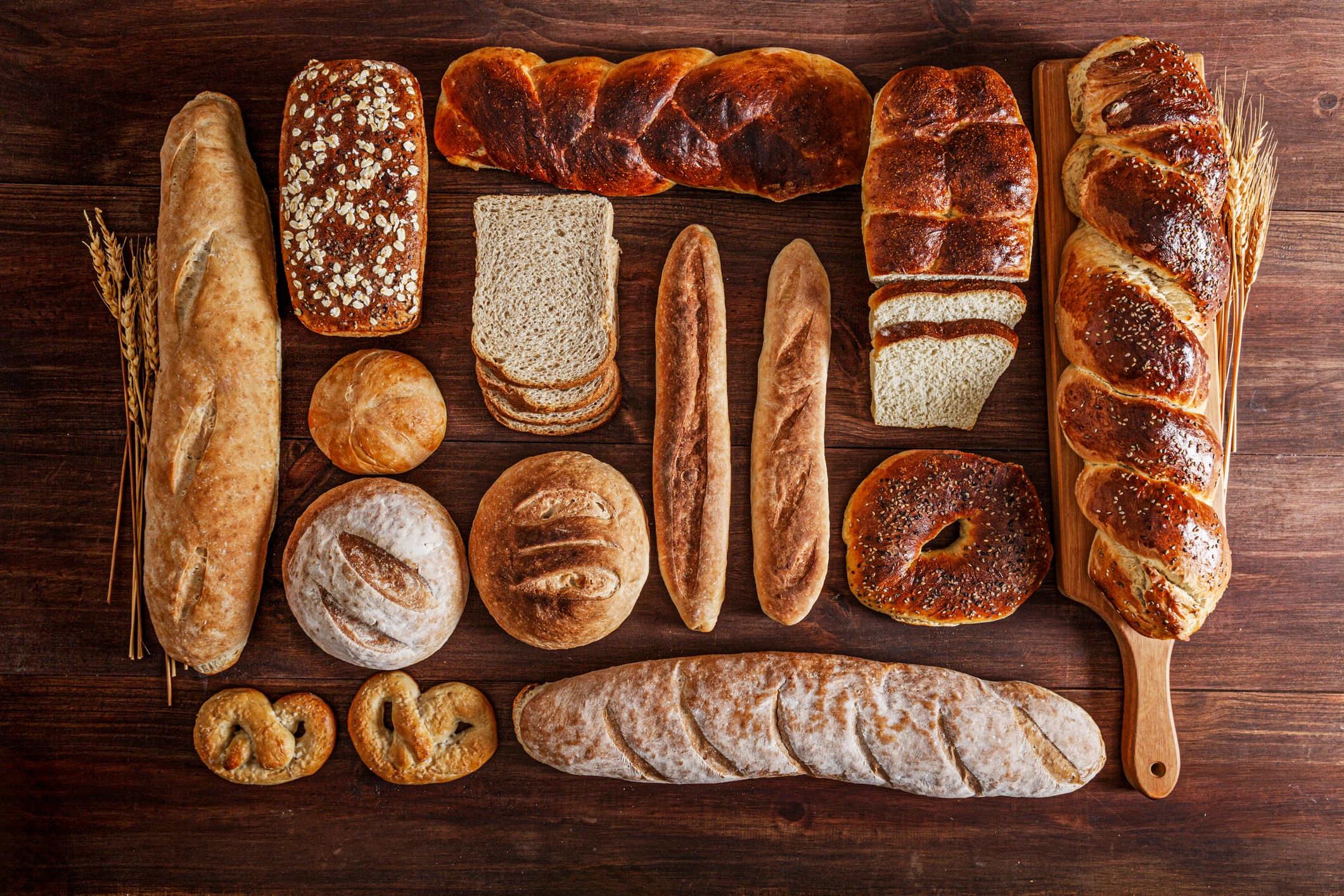 fresh bread and pastries