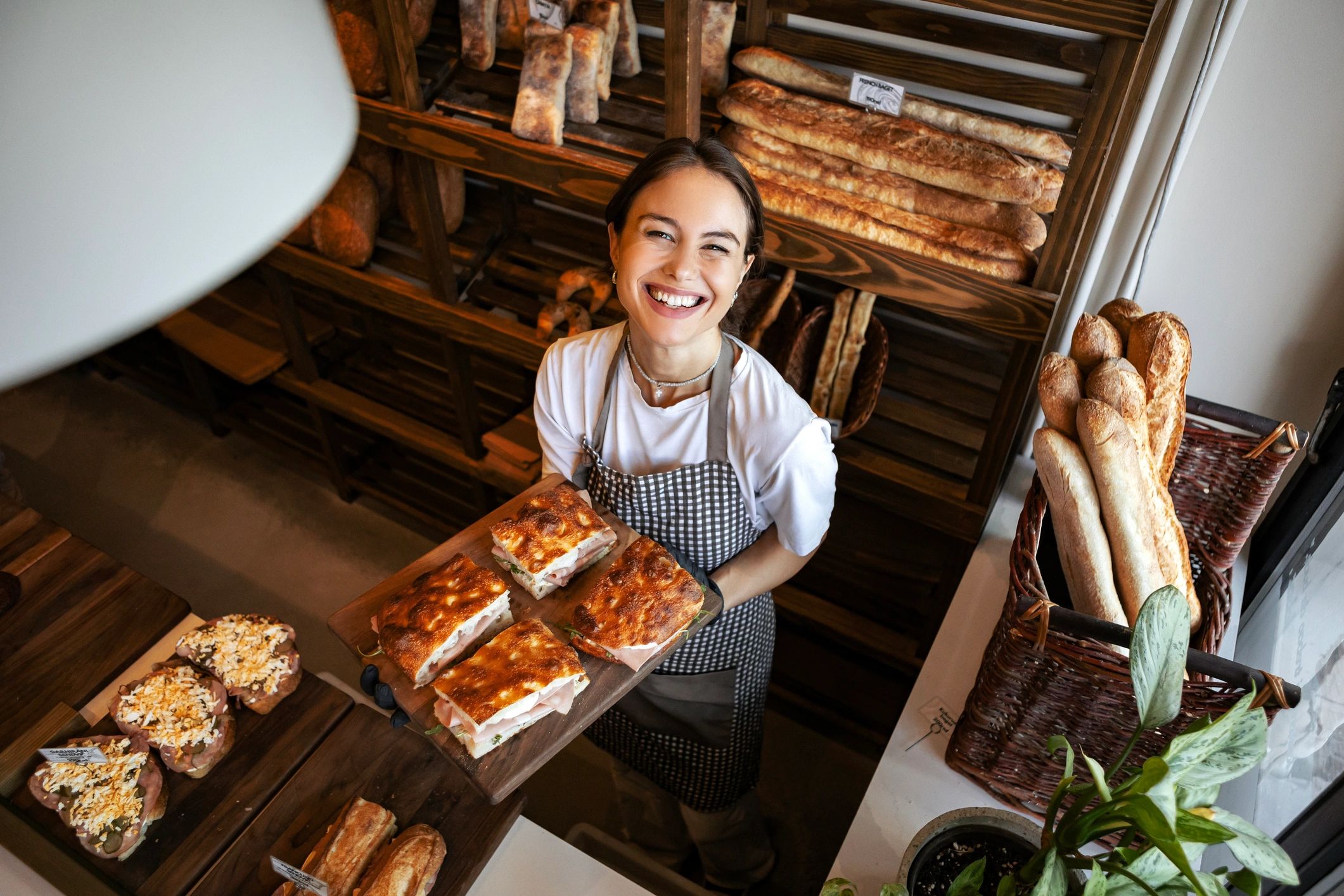 Fresh bakery bread assortment at LepaPekarka